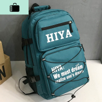 多层初中生书包女韩版高中学生大容量原宿ulzzang背包男双肩包男NEW LAKE 蓝色
