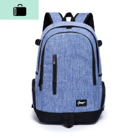 男士多功能双肩包大容量旅行包男女初中高中学生书包潮流时尚背包NEW LAKE 雪花蓝雪花灰高48*宽33*