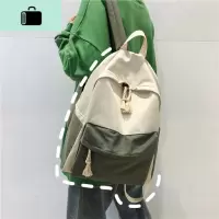 ins风书包女简约百搭校园小清新初中学生背包2020新款高中双肩包NEW LAKE
