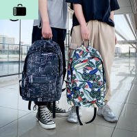 ins潮牌书包男时尚潮流大容量背包女韩版高中初中学生校园双肩包NEW LAKE