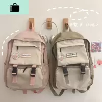 书包女韩版高中原宿ulzzang初中生中学生女撞色森系ins双肩包背包NEW LAKE