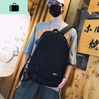 男士多功能双肩包大容量旅行包男女初中高中学生书包潮流时尚背包NEW LAKE 黑颜色46.31.17CM