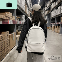 ins书包女韩版原宿ulzzang学院风高中学生双肩包PU皮防水背包旅行NEW LAKE