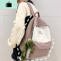 初中生书包女韩版高中学生简约气质原宿ulzzang背包大学生双肩包NEW LAKE