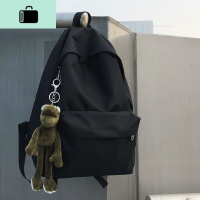 日系简约潮牌双肩包韩版原宿大容量高中学生书包男女ins挂件背包NEW LAKE