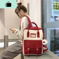甜甜圈双肩包女ins电脑书包高中百搭大学生韩版大容量初中生背包NEW LAKE