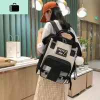 书包韩版原宿ulzzang女中学生初中生高中大学生ins风双肩背包百搭NEW LAKE女士双肩包