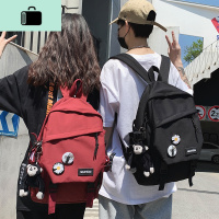 初中生书包女韩版高中学生拼接大学生背包男原宿ulzzang双肩包潮NEW LAKE