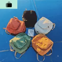 ins日系复古书包女韩版原宿ulzzang高中学生双肩包古着感少女背包NEW LAKE