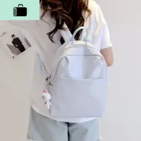 ins超火的双肩包女2019新款时尚小包书包女韩版高中学生百搭背包NEW LAKE
