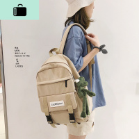 双肩包女高中生韩版时尚简约防水书包男初中生大学生大容量潮背包NEW LAKE