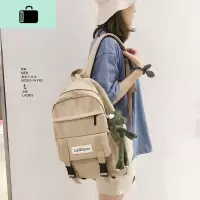 双肩包女高中生韩版时尚简约防水书包男初中生大学生大容量潮背包NEW LAKE