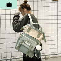 网红双肩包女ins风电脑书包高中百搭大学生韩版大容量初中生背包NEW LAKE