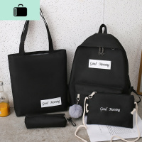 古着感少女书包大容量校园风高中学生初中生帆布双肩包女2020新款NEW LAKE