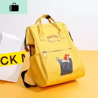 双肩包女纯色高中学生书包韩版校园背包休闲出走旅行包帆布包NEW LAKE