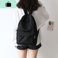 大小款纯色尼龙书包男双肩包女韩版高中生双肩背包大学生简约百搭NEW LAKE