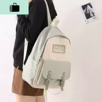 ins少女心书包韩版原宿大容量初中双肩包潮牌女高中学生百搭背包NEW LAKE