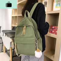 双肩包2020年新款女韩版高中简约森系复古背包中学生初中生书包女NEW LAKE