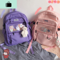 港风书包ins潮酷原宿风韩版背包女高中大容量初中学生双肩包网红NEW LAKE