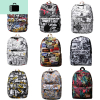 2020双肩包潮流时尚帆布男女初中高中学生书包休闲电脑背包旅行包NEW LAKE