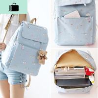 初中生书包女韩版高中学生小学生双肩包大容量ins帆布大学生背包NEW LAKE