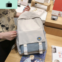 书包韩版原宿女背包高中学生初中生潮流休闲百搭旅行包情侣双肩包NEW LAKE