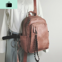 双肩包女2020新款校园学生书包女韩版高中复古百搭背包旅行包包潮NEW LAKE