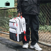 书包女韩版原宿时尚潮流背包初中高中学生大容量百搭旅行双肩包男NEW LAKE