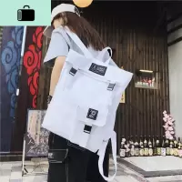 ins风书包女男韩版百搭潮牌超火背包时尚潮流高中生大学生双肩包NEW LAKE