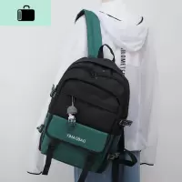 初中书包女高中学生韩版森系日系校园百搭双肩包简约大容量背包男NEW LAKE