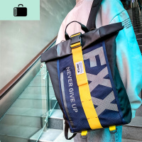 书包男韩版时尚潮流旅行背包男士高中生大学生潮牌大容量双肩包女NEW LAKE