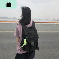 街头书包女韩版酷ins风高中学生机能大容量双肩包超火时尚背包潮NEW LAKE