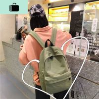 休闲简约书包女高中学生双肩包韩版ulzzang少女ins风初中背包森系NEW LAKE