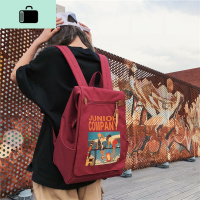 日版古着感少女书包双肩包女韩版ulzzang高中学生ins超火初中背包NEW LAKE