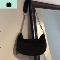 冷淡风包包2020新款潮夏天百搭单肩链条包小众腋下包法棍饺子包女NEW LAKE女手包