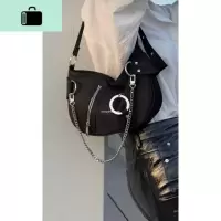 小众设计腋下包2020秋冬新款欧美潮流款百搭尼龙布链条手提法棍包NEW LAKE女士单肩包