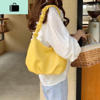 柔软云朵包小众包包女2020新款单肩包仙女百搭腋下包女褶皱手提包NEW LAKE女士单肩包