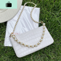 夏天小包包女包2020新款潮时尚网红珍珠单肩包质感百搭斜挎腋下包NEW LAKE女士单肩包