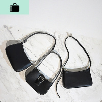 夏天黑色小包包女2020新款小众腋下包网红简约百搭手提单肩法棍包NEW LAKE女士单肩包