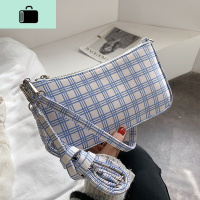 洋气仙女小包包2020春夏新款潮时尚格子斜挎包流行百搭法棍腋下包NEW LAKE女士单肩包
