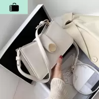 简约小包包洋气女包2020新款潮韩版百搭单肩腋下包时尚斜挎法棍包NEW LAKE女士单肩包