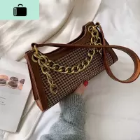 欧美ins流行包包2020新款潮韩版中古法棍包女春夏百搭单肩腋下包NEW LAKE女士单肩包