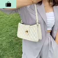 高级感包包2020新款潮韩版洋气女包百搭斜挎包菱格时尚单肩腋下包NEW LAKE女士单肩包