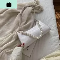 高级感包包洋气女包2020流行新款潮百搭ins单肩腋下包珍珠手提包NEW LAKE女士单肩包