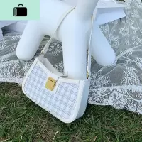 上新质感小包包女包2020夏季新款潮简约单肩斜挎包百搭手提腋下包NEW LAKE女士单肩包