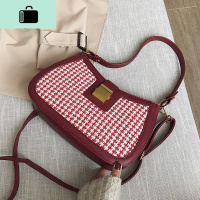 春夏上新小包包女2020新款潮韩版百搭洋气包格子时尚腋下包单肩包NEW LAKE女士单肩包