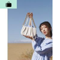 BAG小众设计 珍珠链条腋下包褶皱云朵斜挎包2020新款潮单肩包NEW LAKE女士单肩包