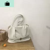 高级感包包女2020新款潮网红褶皱包百搭ins斜挎包小众设计腋下包NEW LAKE女士单肩包