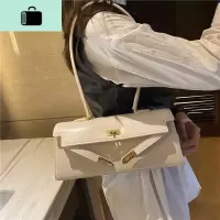 复古法式腋下包女2020新款流行包包手提单肩包白色质感百搭凯莉包NEW LAKE女士单肩包