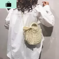 编包包女2020新款ins超火编织手提包夏天沙滩潮百搭单肩斜挎包NEW LAKE女士单肩包
